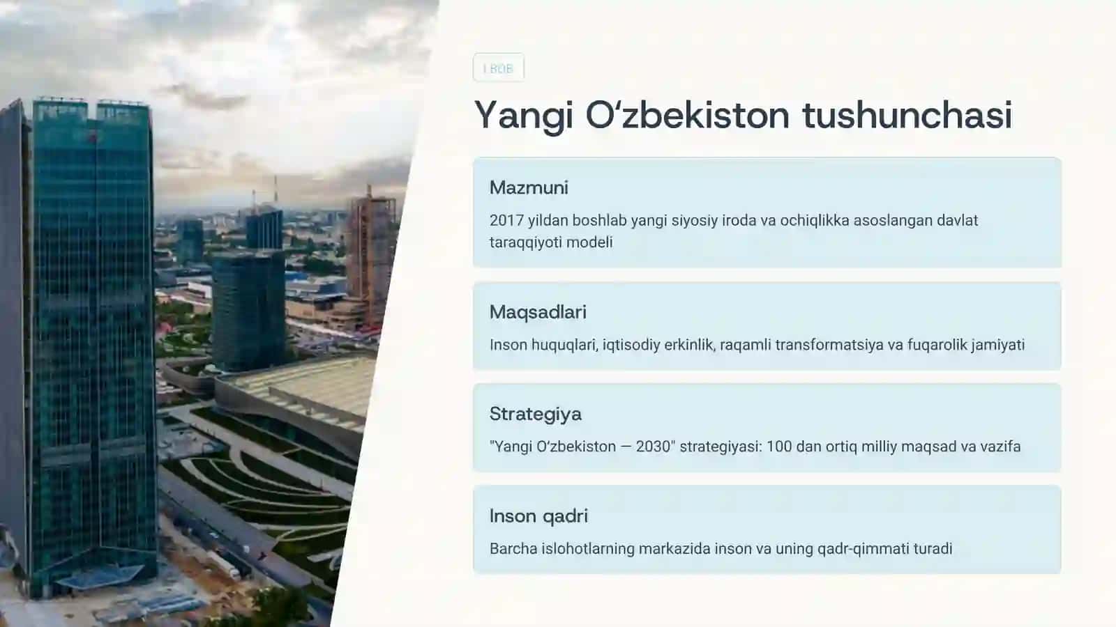 Yangi Oʻzbekistonda amalga oshirilayotgan maʼnaviy oʻzgarishlar 3