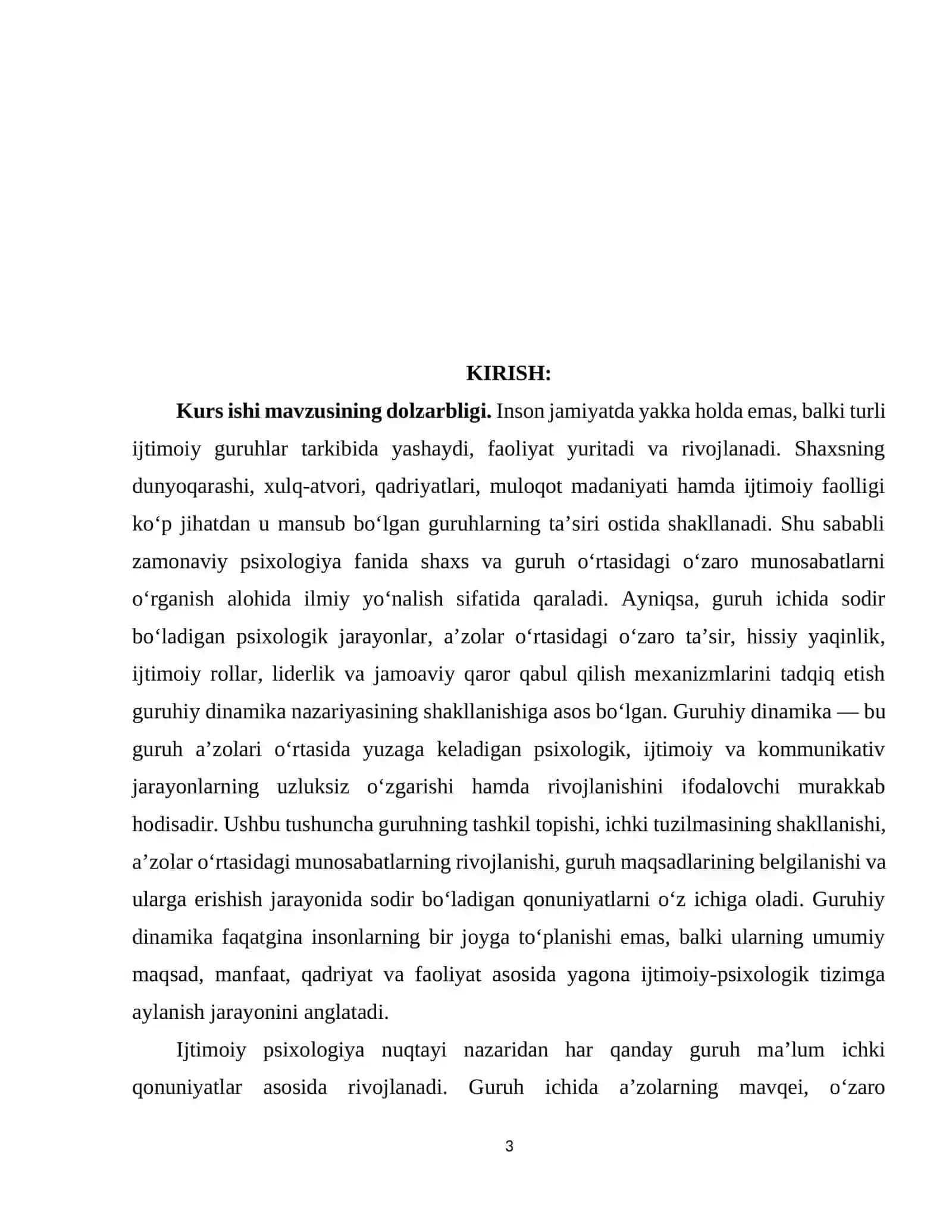 Guruhiy dinamika va uning psixologik qonuniyatlari 3