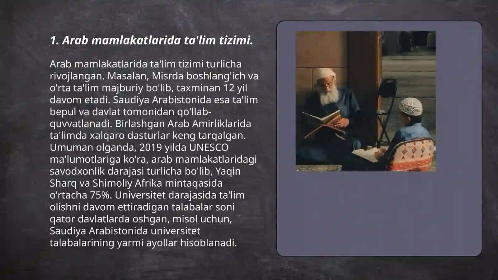 Arab mamlakatlarda ta'lim 3