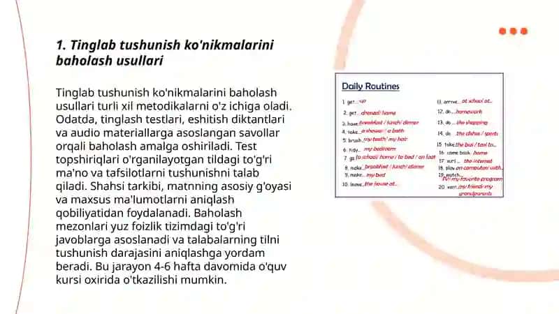 Tinglab tushinish konikmasini rivojlantirishga qaratilgan topshiriqlar 3