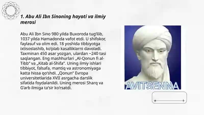 Abu Ali Ibn Sinoning buyuk merosi 3