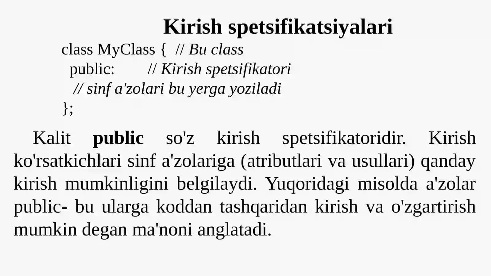 Konstruktorlar va destruktorlar 3