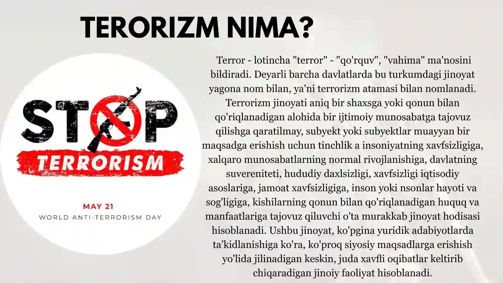 TERRORIZM HAMDA DINIY EKSTREMIZM BILAN BOGLIQ JINOYATCHILIKNING KRIMINALOGIK TAVSIFI VA OLDINI OLISHI 3