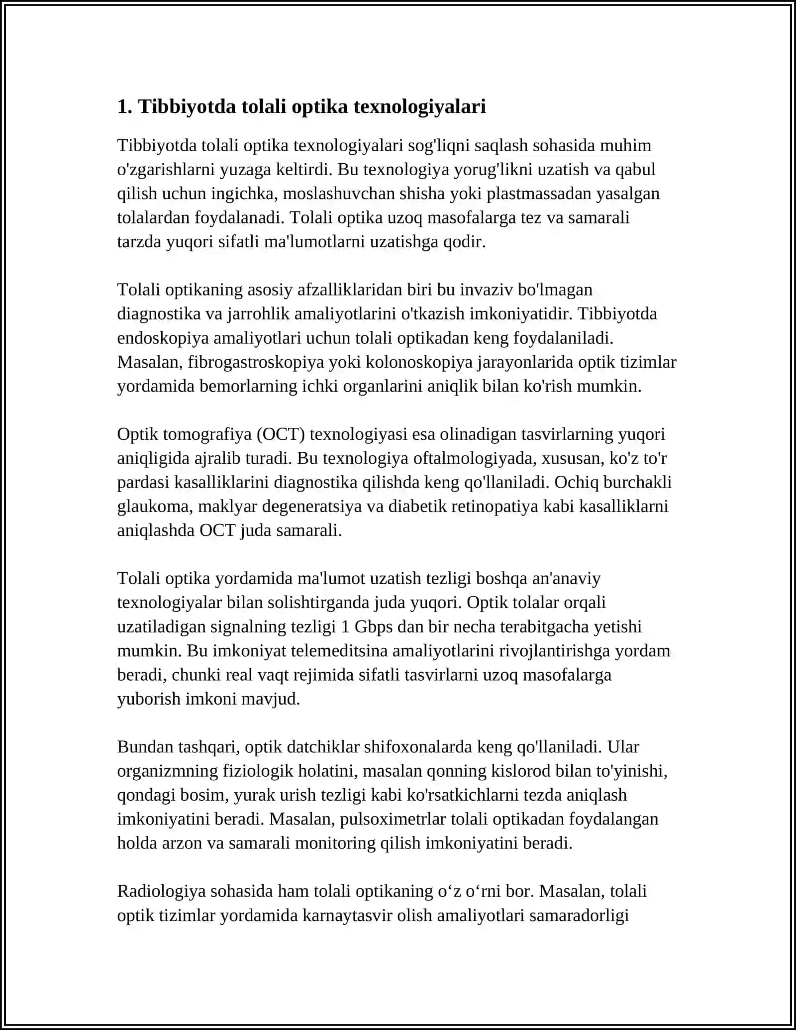TOLALI OPTIKA ASBOBLARINING TIBBIYOTDAGI AHAMIYATI 3