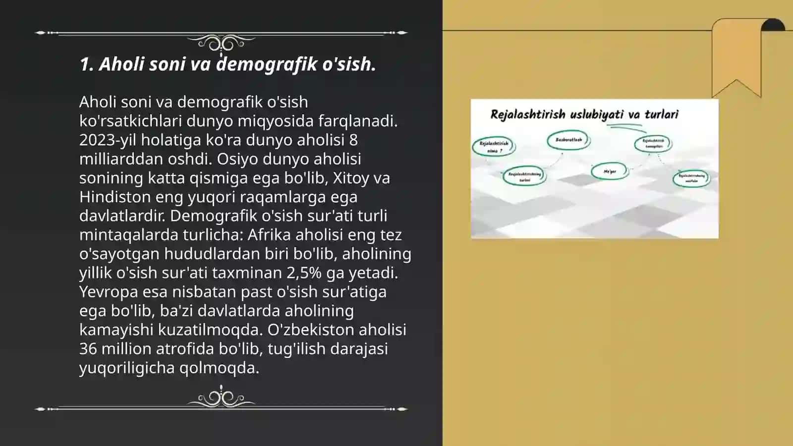 Ijtimoiy rivojlanish va aholi turmush tarzini prognozlash va rejalashtirish 3