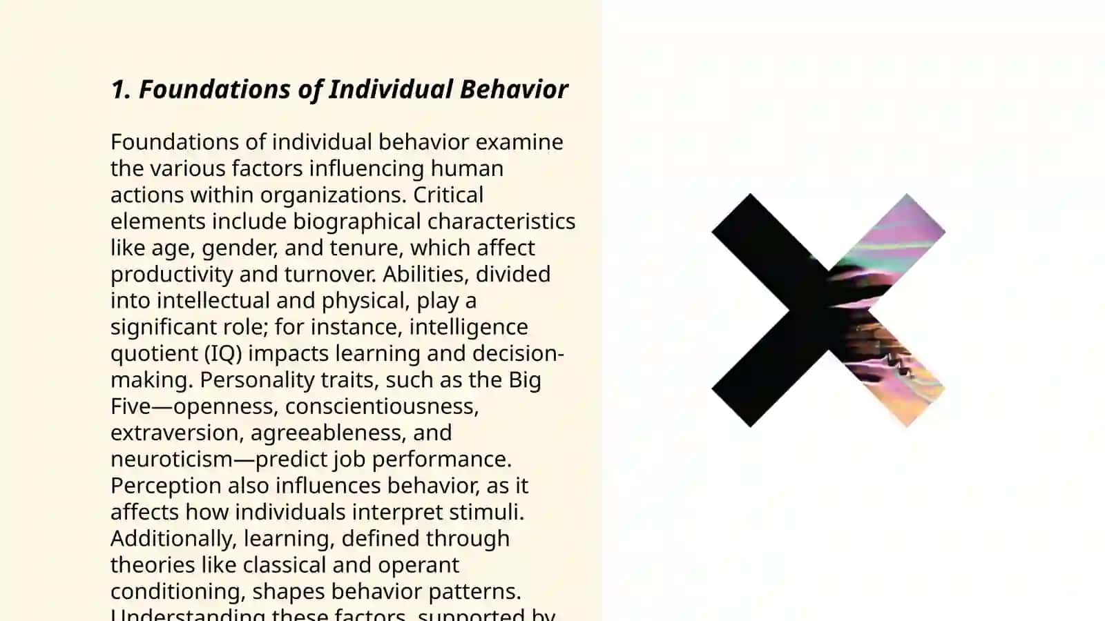 Individual, group and team behaviour 3