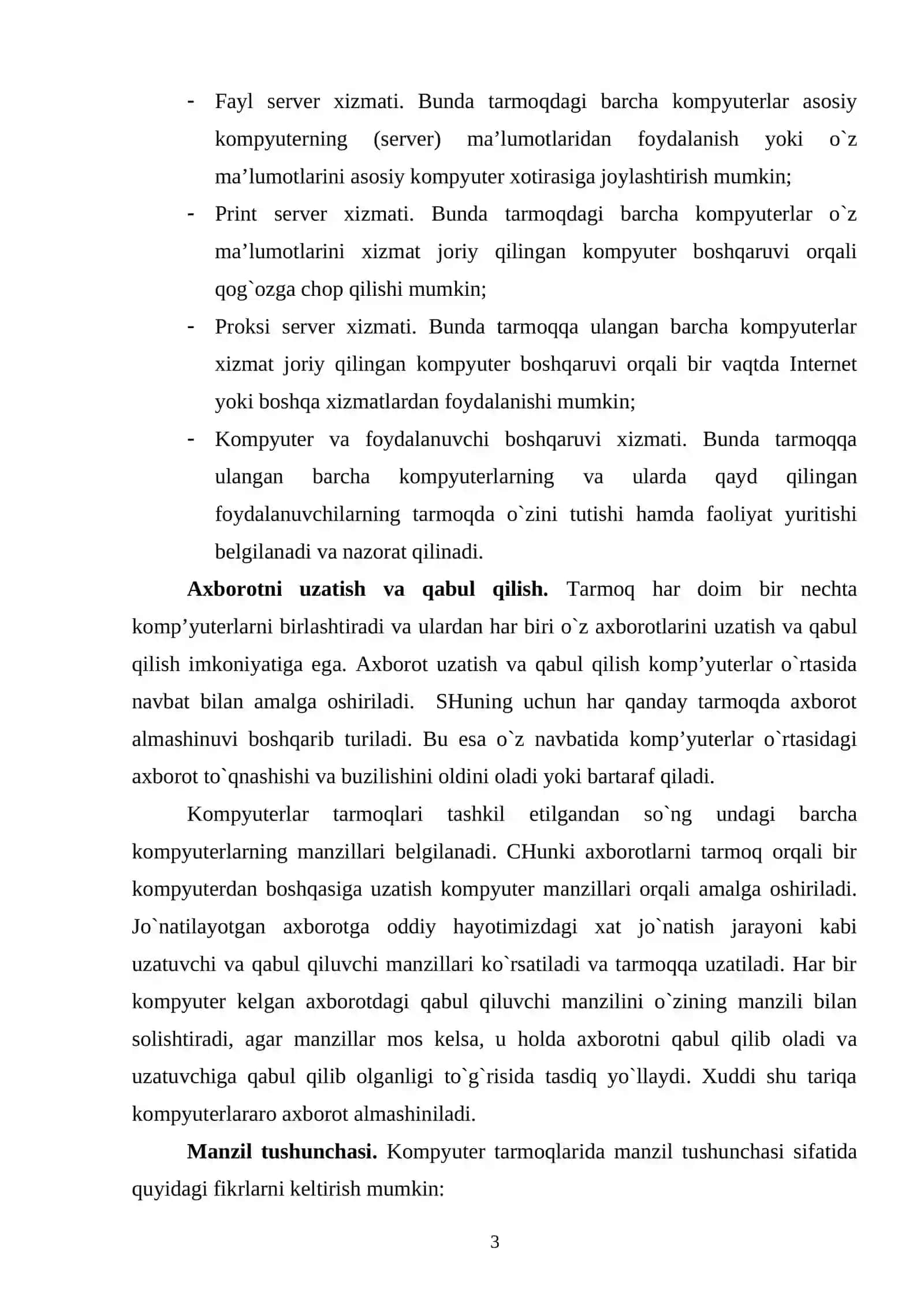 KОMPYUTЕR TARMОQLARI VA ULRANING TURLARI 3