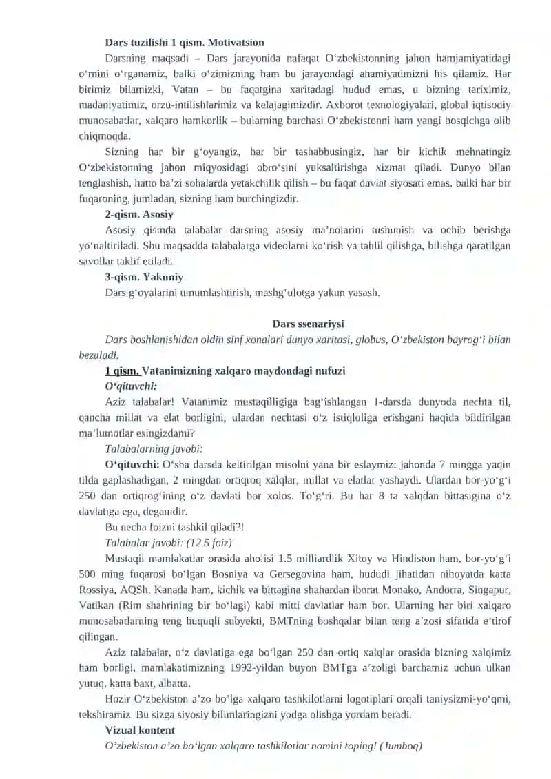 "O‘zbekiston va jahon" 3
