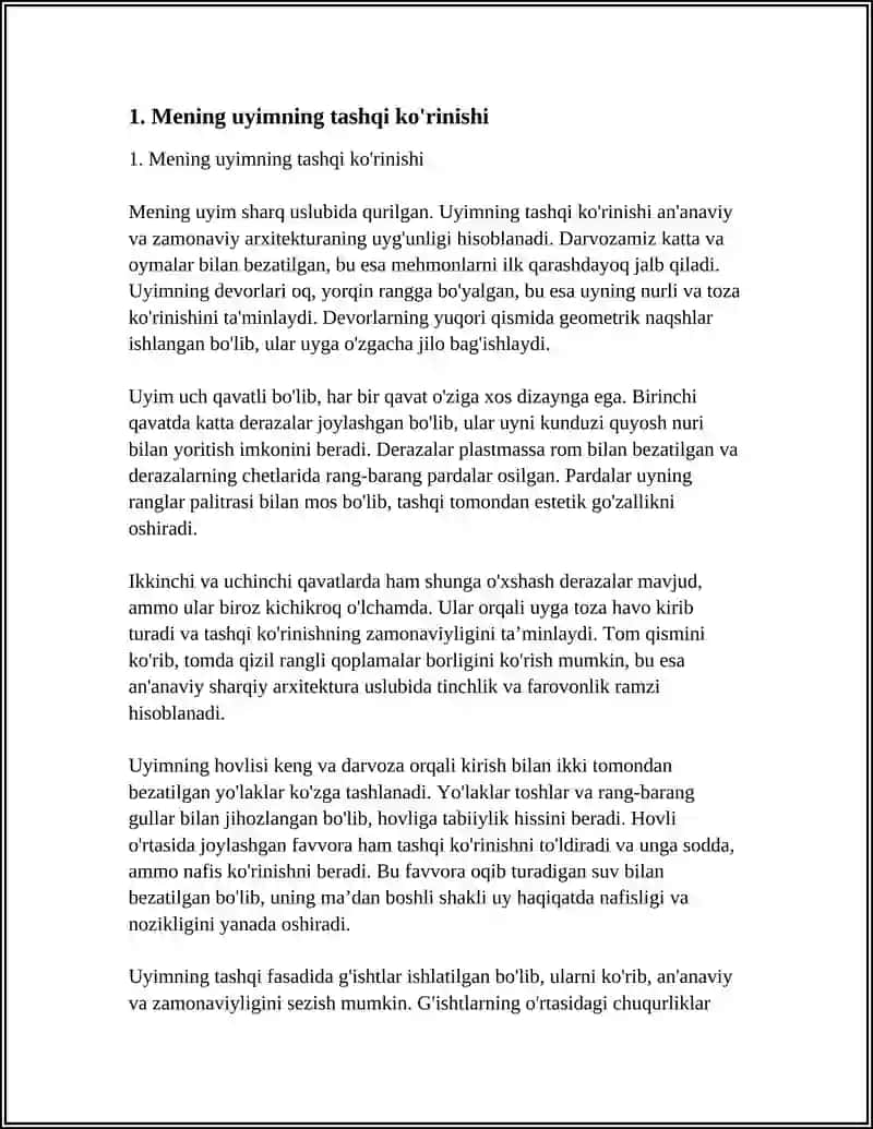 MENING UYIM 3