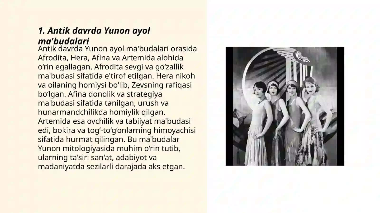 Antik davrda ayol ma'budalari va homiy ruhlar 3