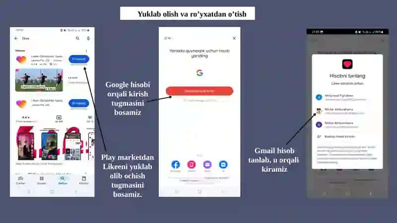 LIKEE YARATILISHI 3