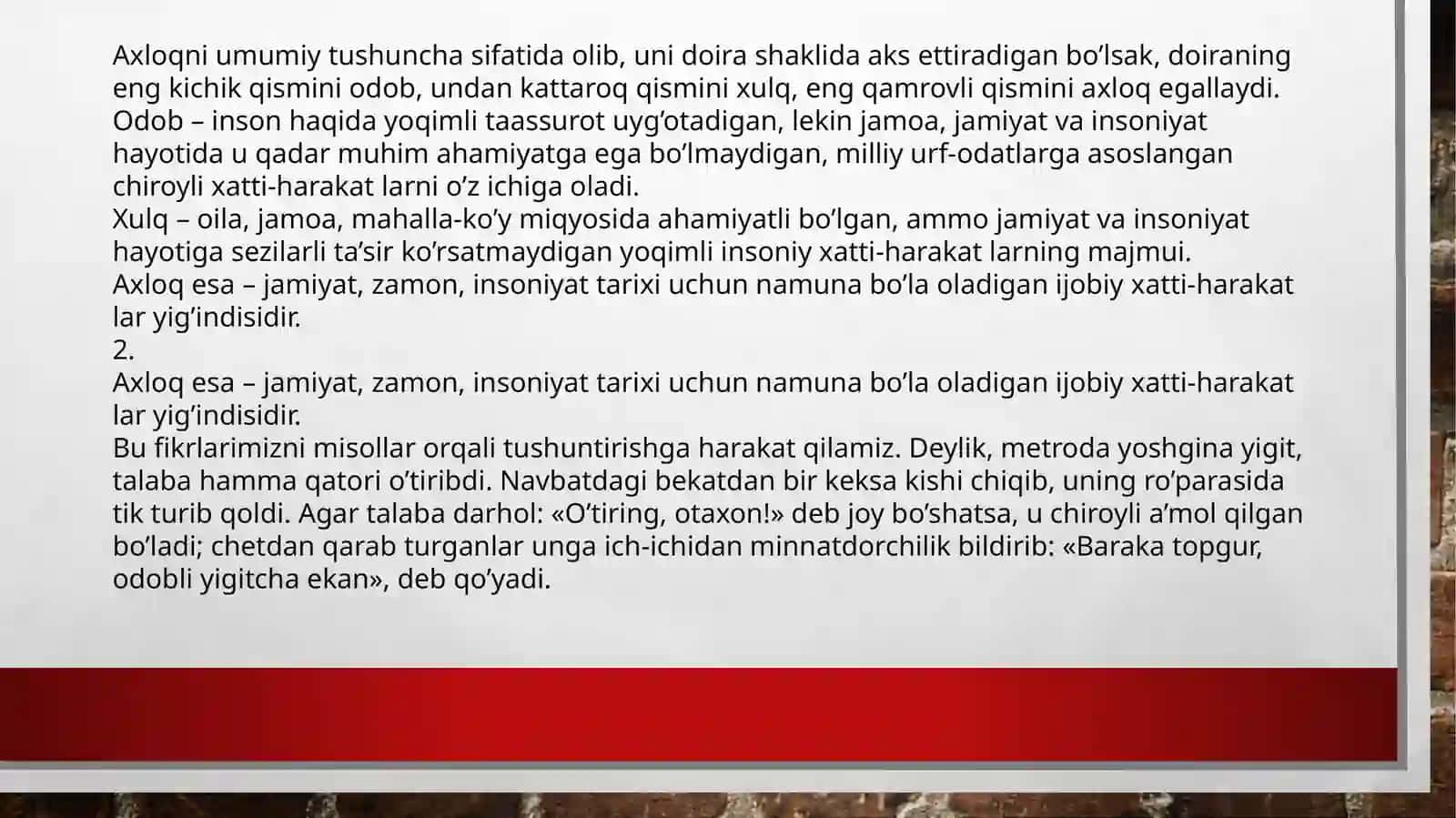 Etikaning zamonaviy muamolari diniy va ilmiy yondashuv 3