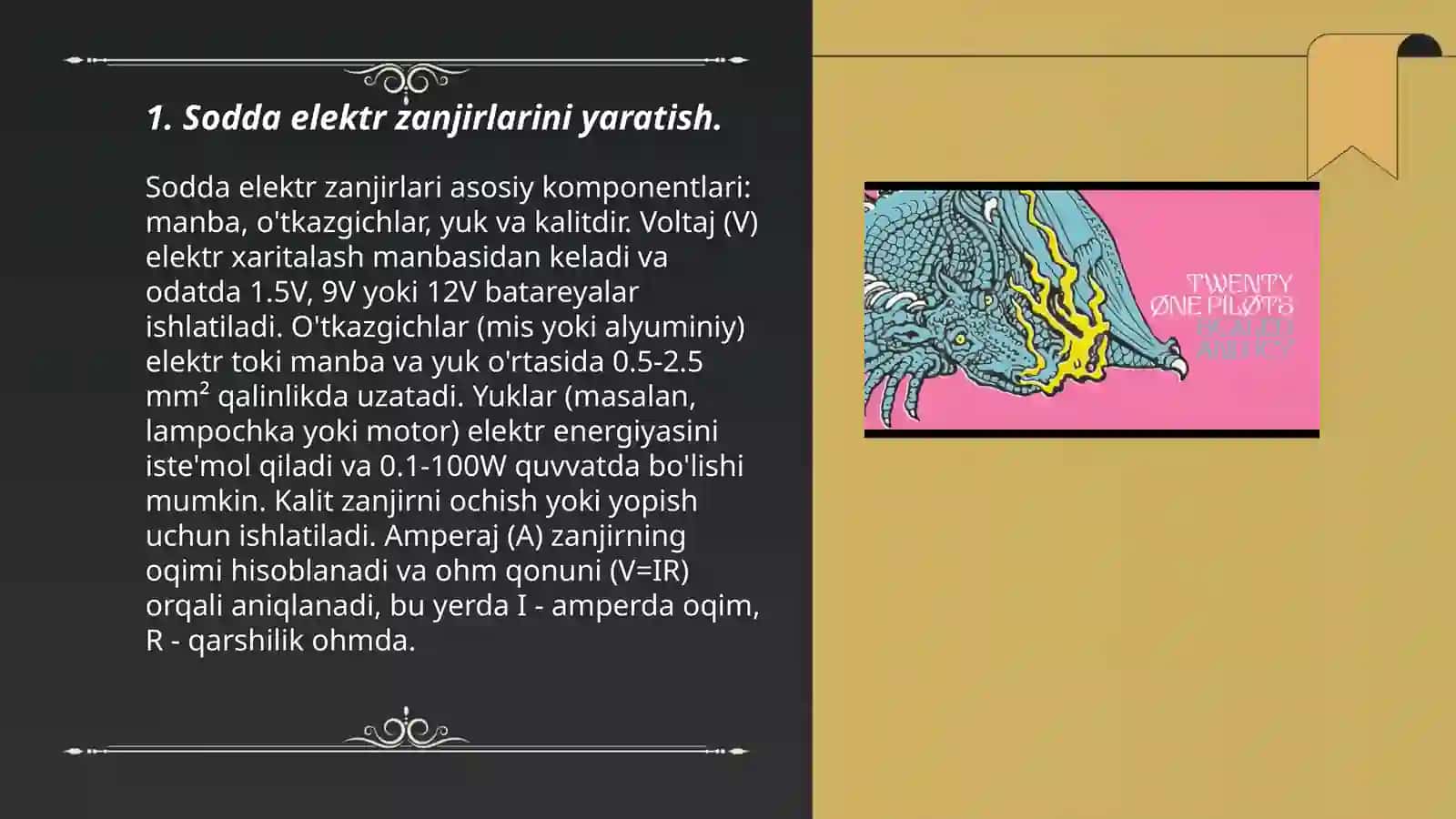 Sodda elektr zanjirlarini yaratish 3