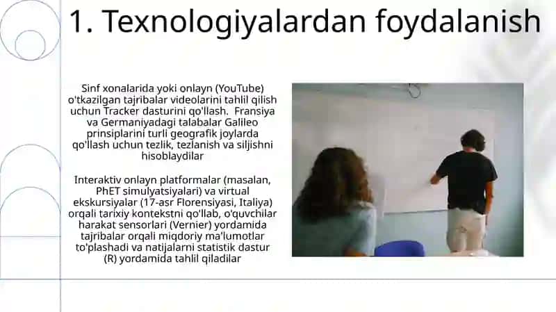 Galileyning nisbiylik prinsipi mavzusini oʻqitish metodikasi 3