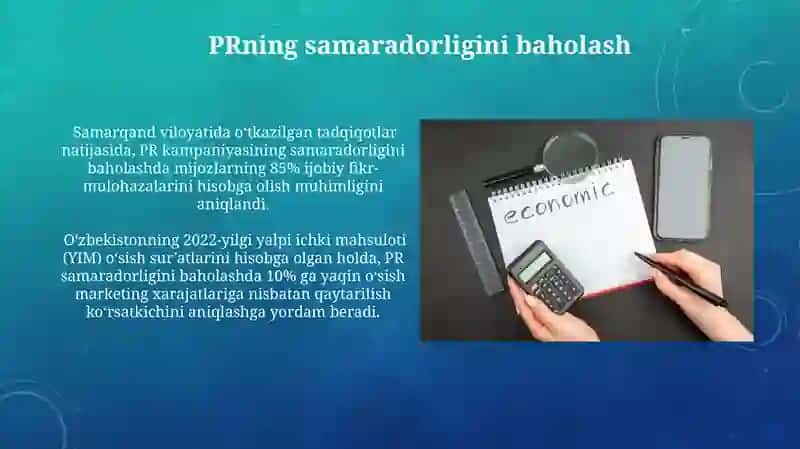 Iqtisodiyot va biznesda PRning roli 3