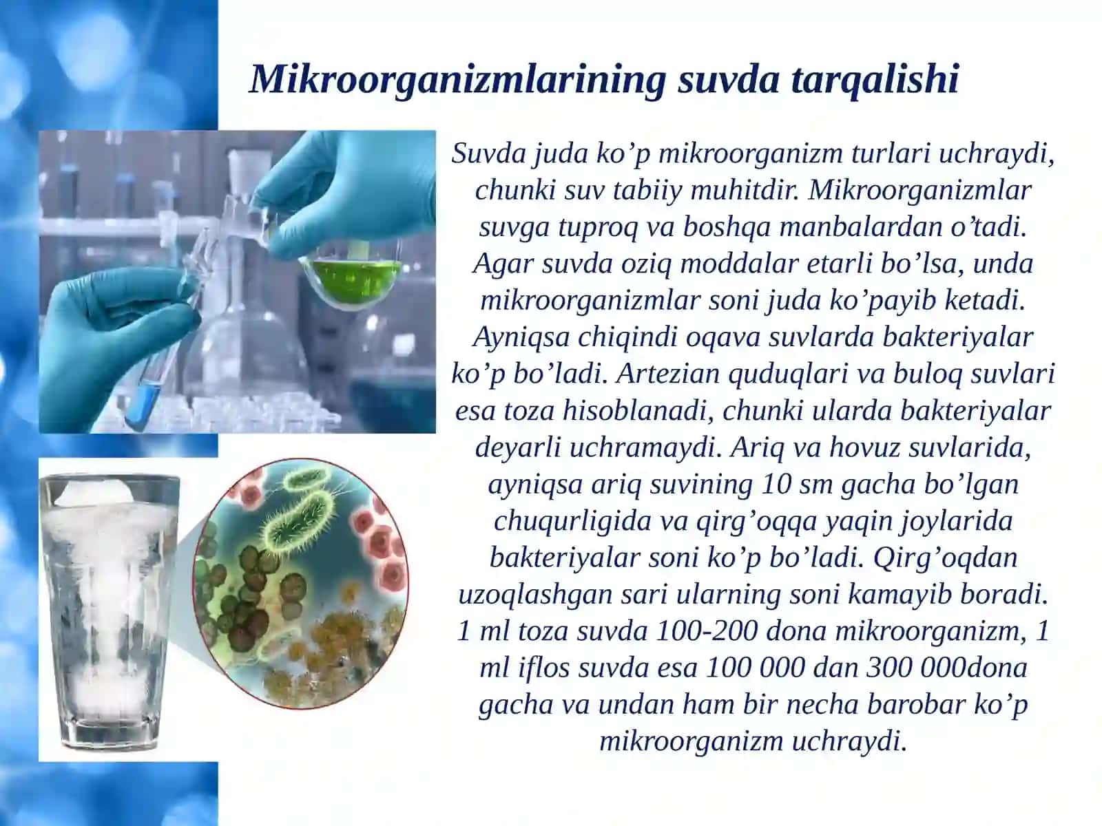 Mikroorganizmlarning tabiatda tarqalishi 3