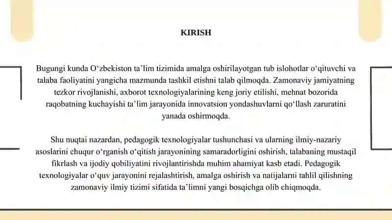 PEDAGOGIK TEXNOLOGIYALARNING ILMIY-NAZARIY ASOSLARI 3