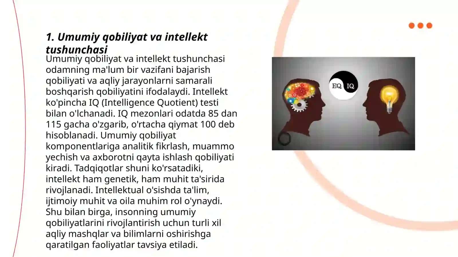 Umumiy va maxsus qobilyatlar psixologiyasi 3