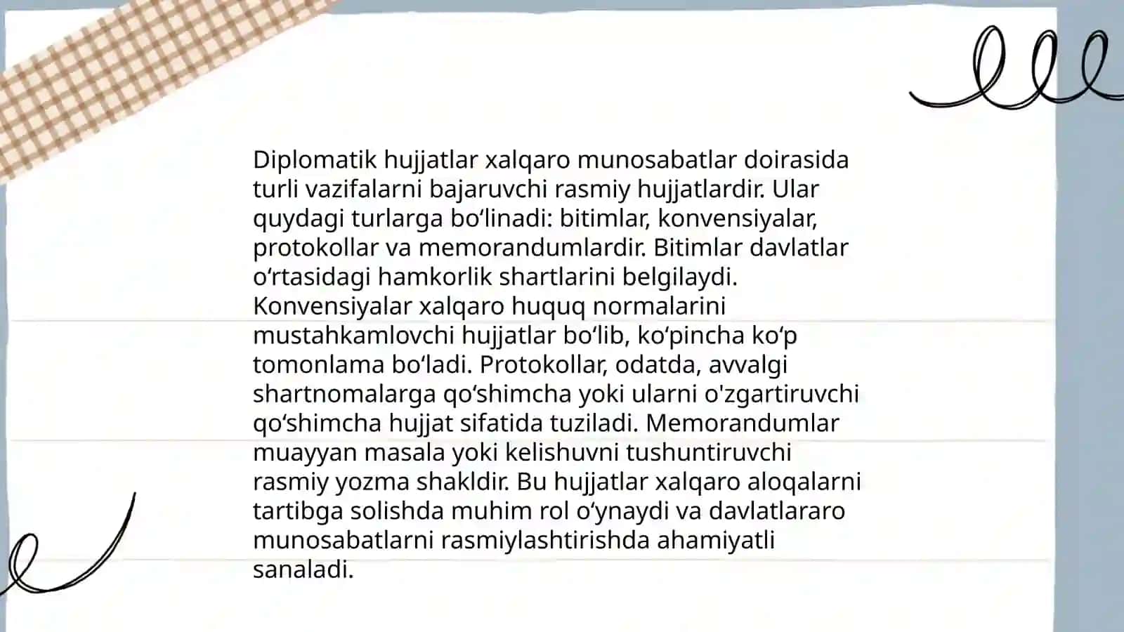 Diplomatik va tijorat yozishmalari 3