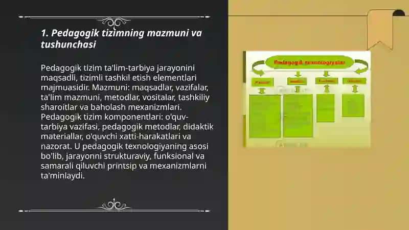 Pedagogik tizim pedagogik texnologiyaning asosi sifatida 3
