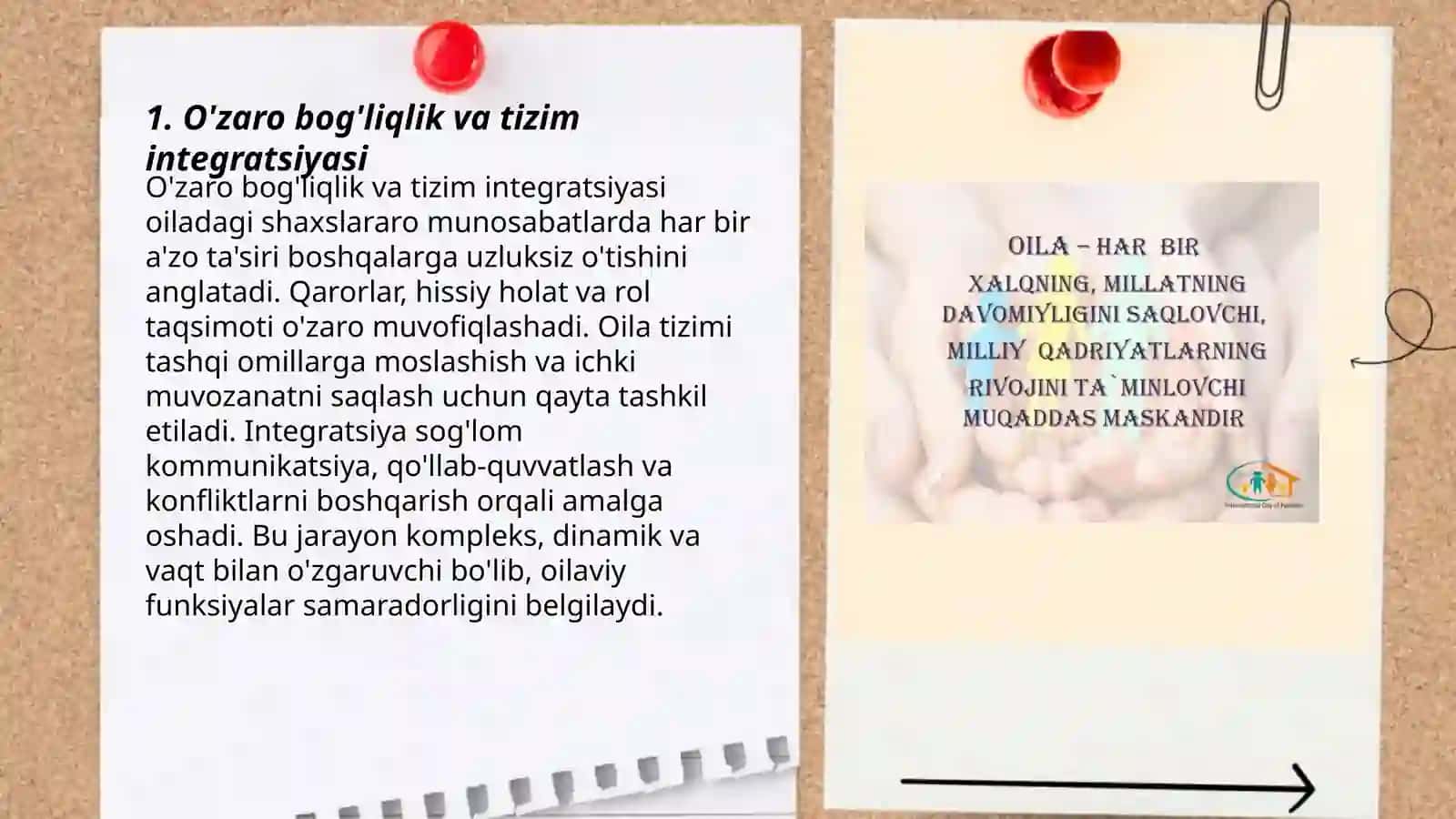 Oiladagi shaxslararo munosabatlarning tizimiga xos umumiy xususiyatlari 3
