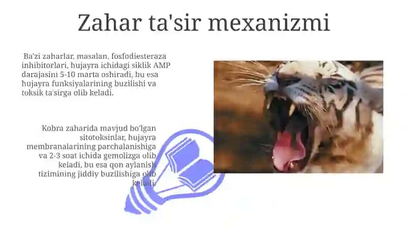 Hayvon zaharlari (zootoksin-lar) 3