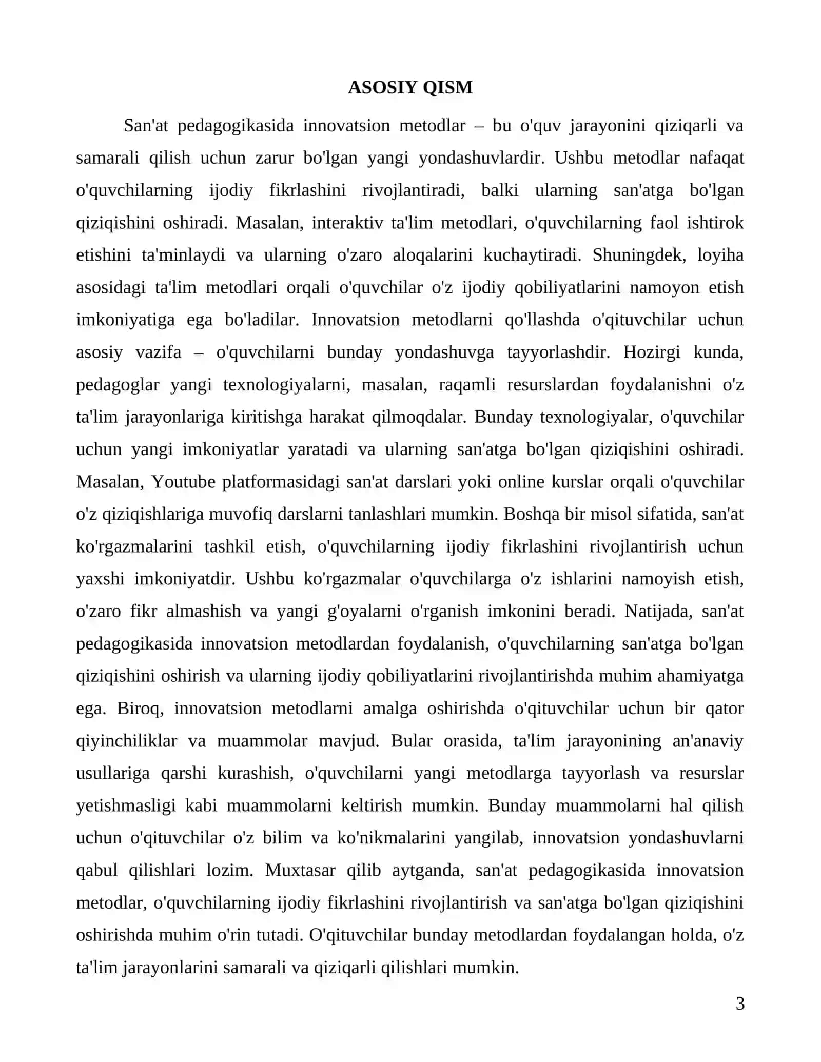 San'at pedagogikasida innovatsion usullarni qo'llashning ahamiyati 3