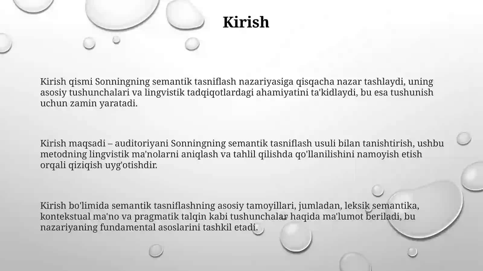 Sonning semantiktasnifibo'yichatushuntirishvamavzubo'yichasavoljavobo'tkazish 3