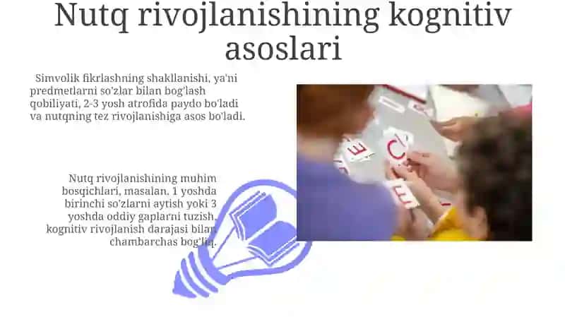Nutq rivojlanishining kognitiv asoslari 3