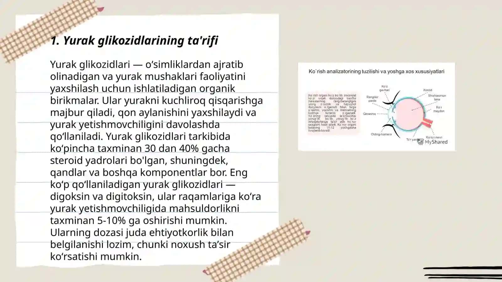Yurak glikozidlarining kimyoviy tuzilishi va ahamiyati 3
