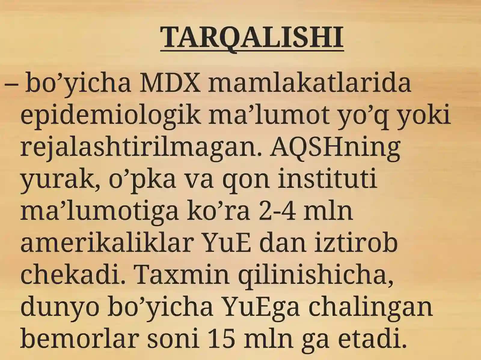 YURAK YETISHMOVCHILIGI 3