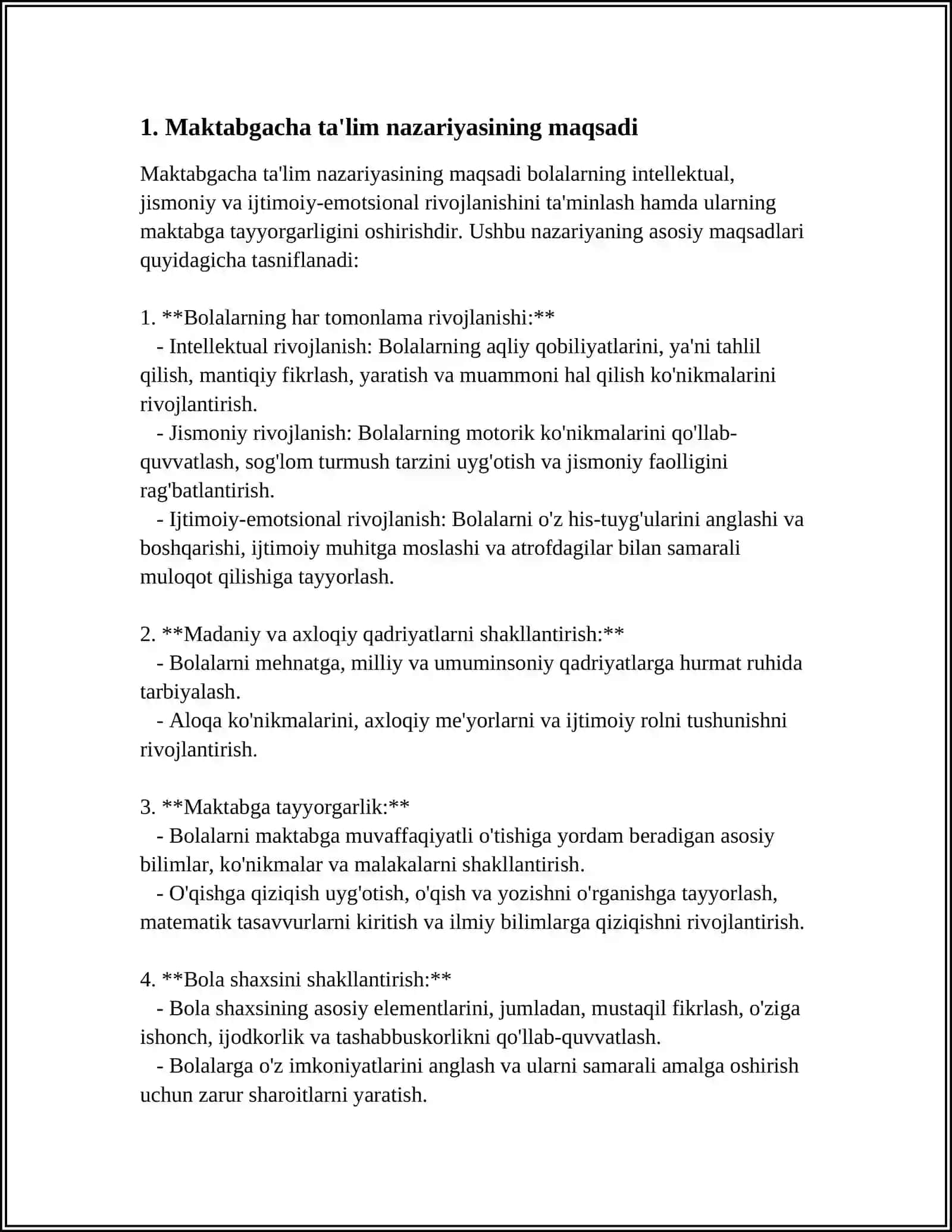 MAKTABGACHA TA'LIM NAZARIYASIGA KIRISH 3