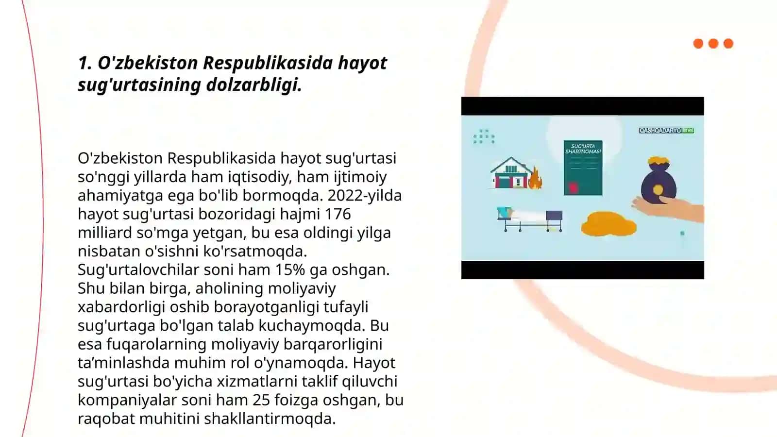 O'zbekiston Respublikasida hayot sug'urtasi faoliyati 3