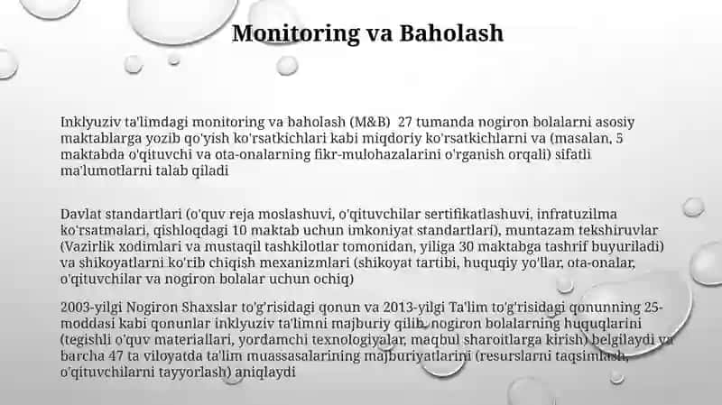 Nogiron bolalarni uzluksiz talim tizimiga jalb qilishning huquqiy me'yoriy asoslari 3