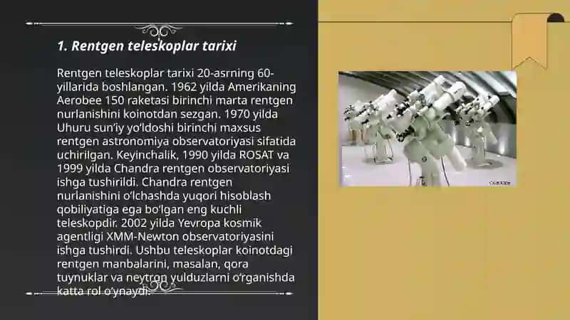Rentgen Teleskoplar Tarixi 3
