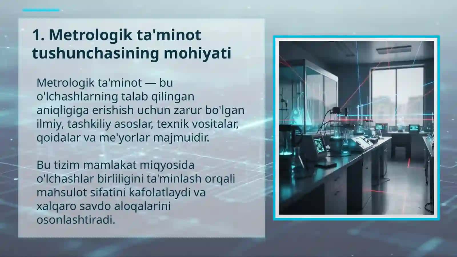 Metrologik ta'minot va ularning asosiy jihatlari 3