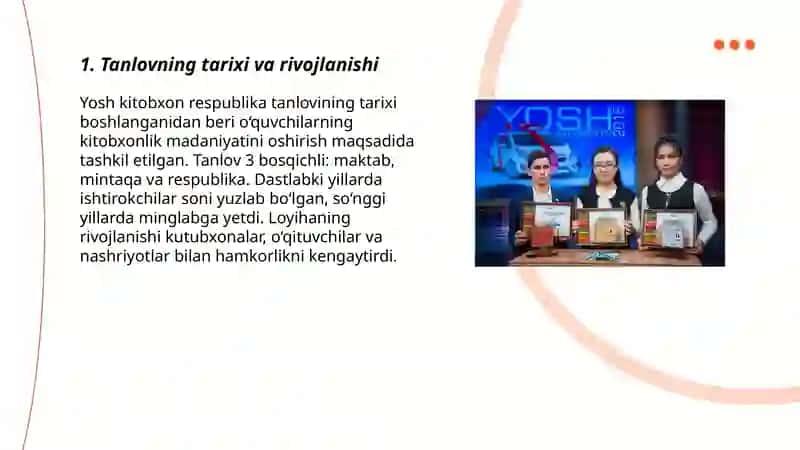 Tanlovning tarixi va rivojlanishi 3