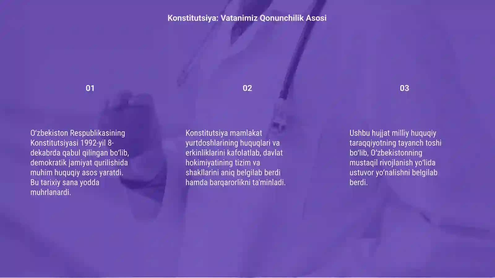 O'zbekiston Respublikasining Konstitutsiyasi 3