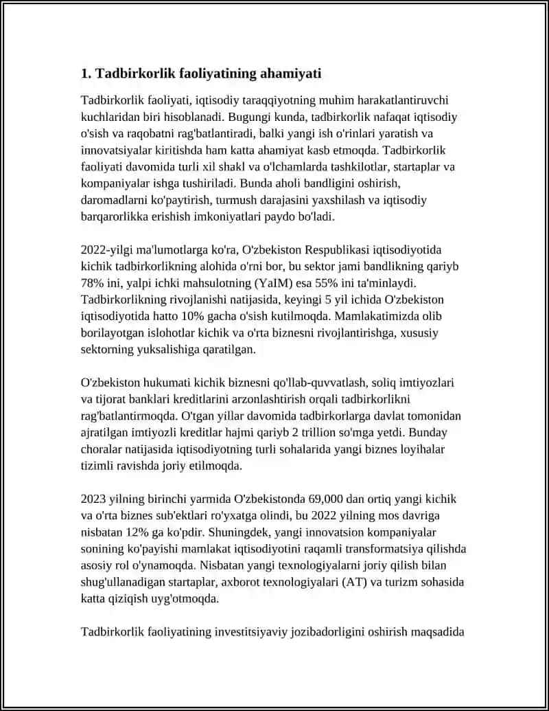 Tadbirkorlik faoliyatini davlat tomonidan tartibga solish 3