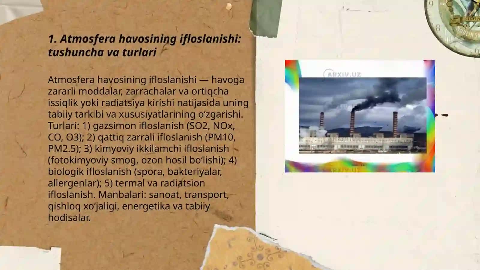 Atmosfera havosining ifloslanishi 3