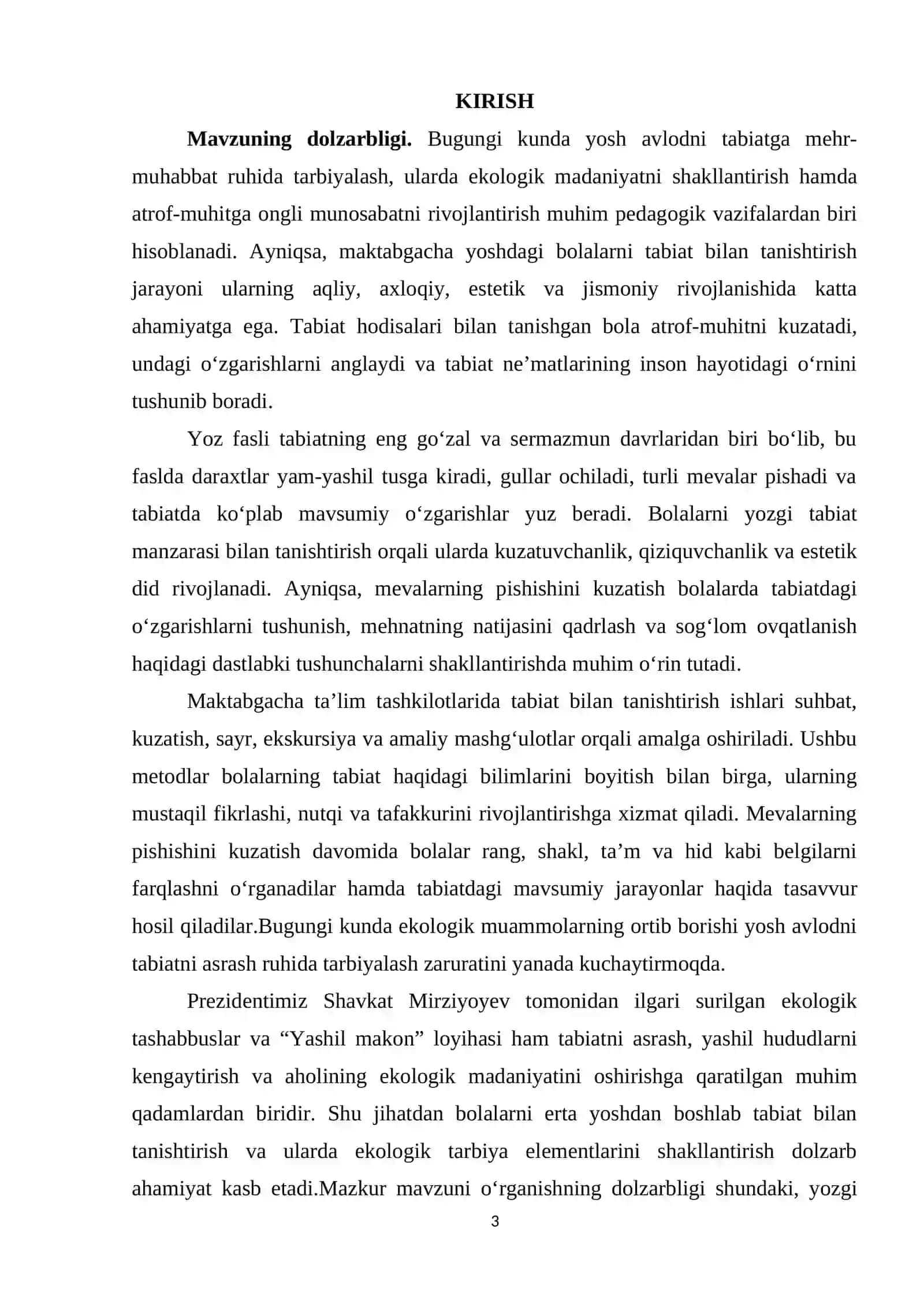 Yozgi tabiat manzarasi bilan tanishtirish, mevalarini pishishini kuzatish 3