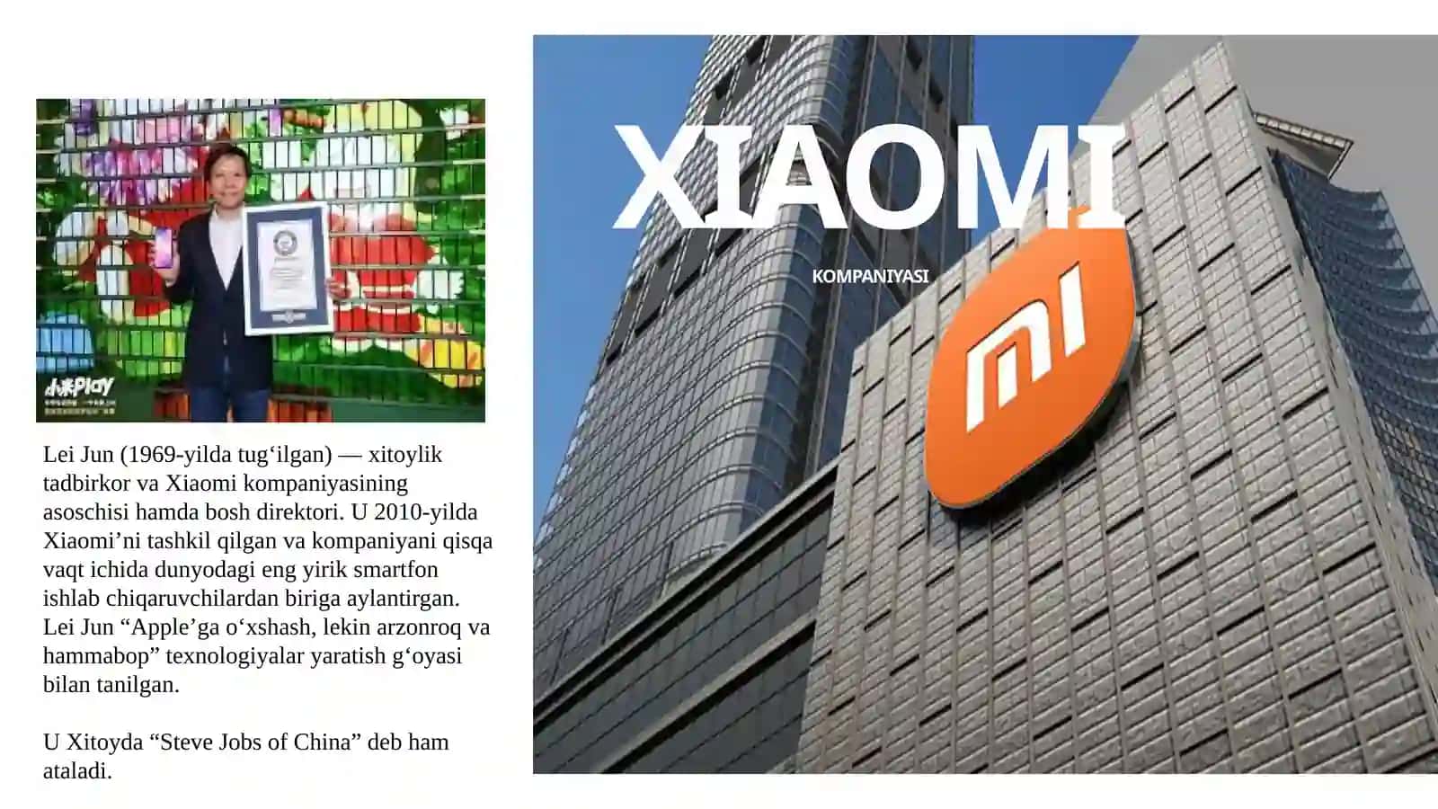 XIAOMI Company 3