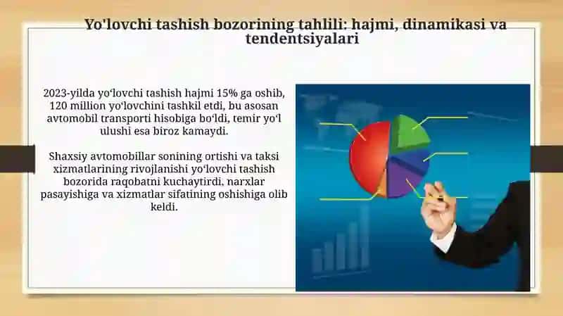 Transport xizmatlari bozorining hozirgi holati va uning iqtisodiy taxlili 3