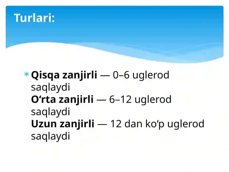 Lipidlar almashinuvi 3