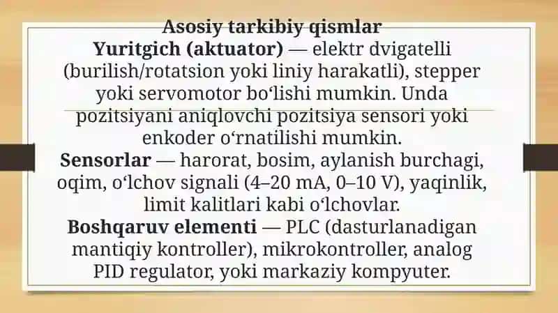 Elektr yuritgichlarni avtomat boshqarish sxemalari. 3