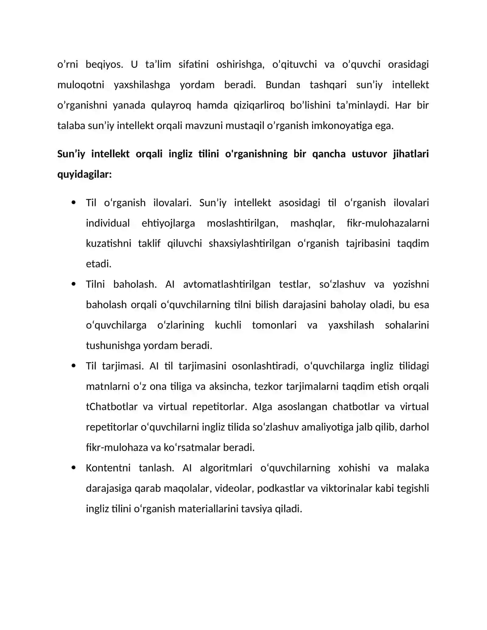 SUN'IY INTELLEKT VA INGLIZ TILINI O'RGANISH JARAYONI 3