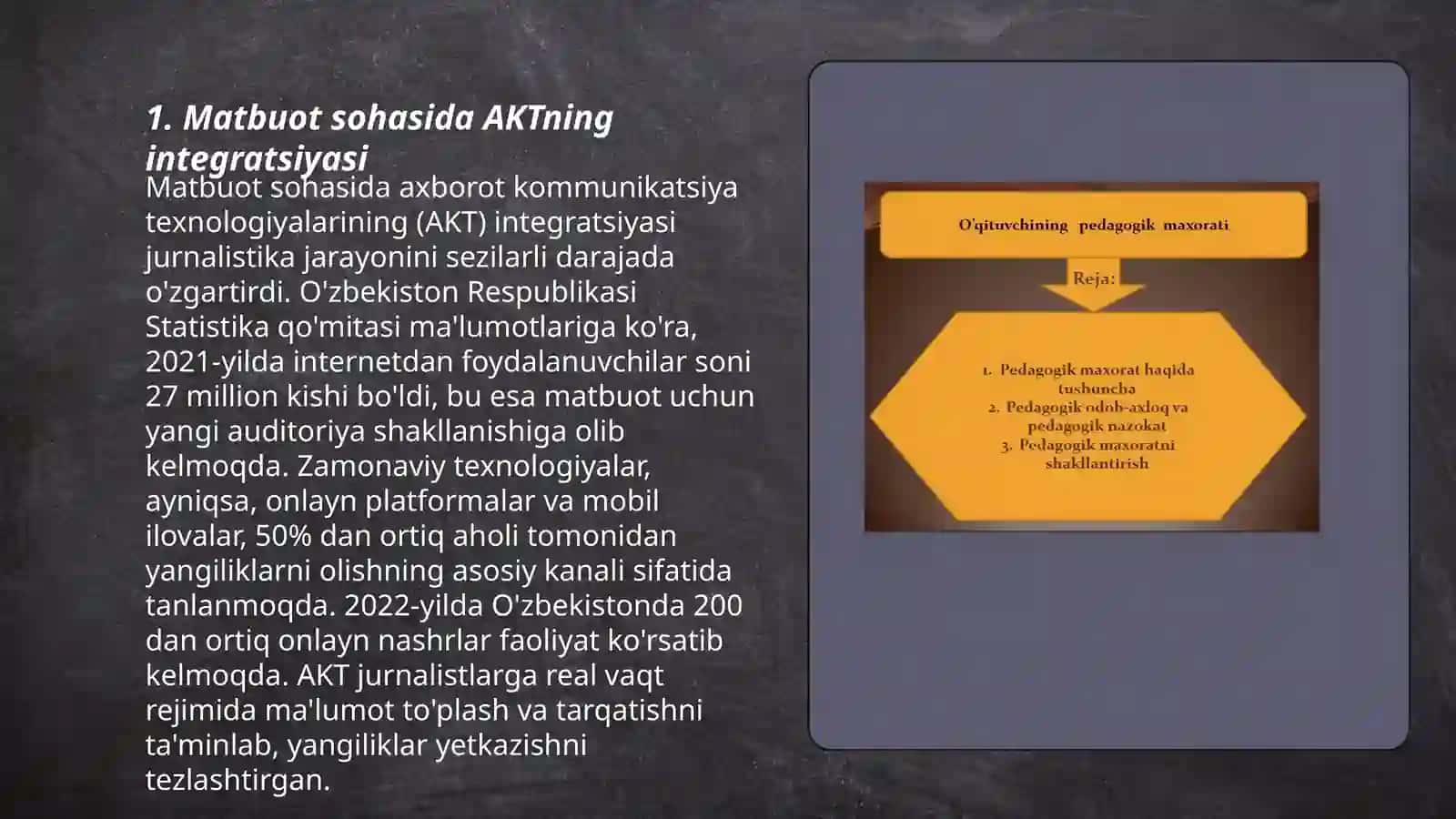 Matbuot sohasida AKT fanining mazmun mohiyati 3