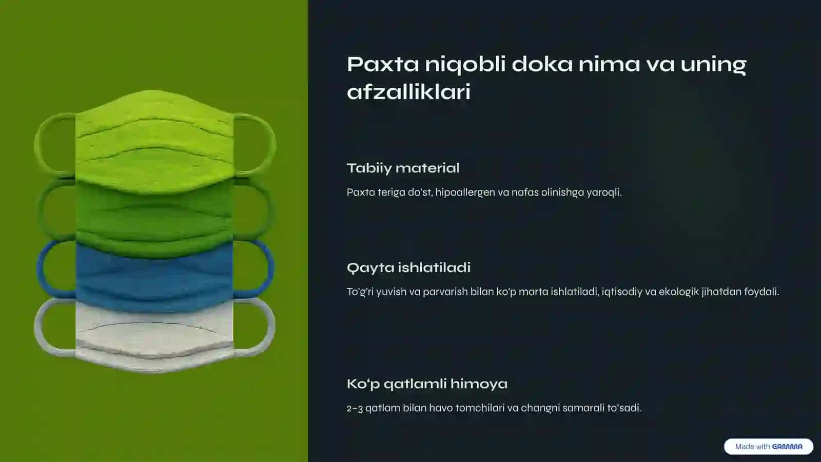 Shaxsiy Himoya Vositalari Paxta Niqobli Dokani Tayyorlash 3