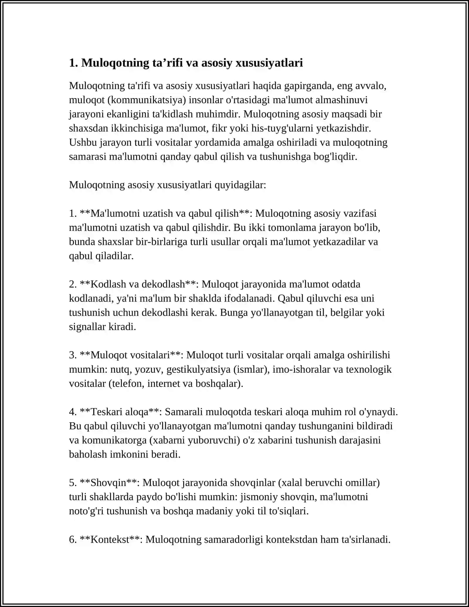 MULOQOT VA UNING TURLARI RASMIY VA NORASMIY 3