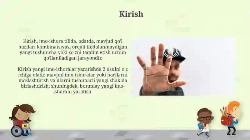 Daktilologiyada yangi ishoralarning imo- ishoralar tizimidagi oʻrni 3
